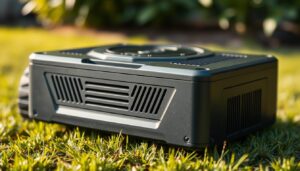 czas pracy robota koszącego