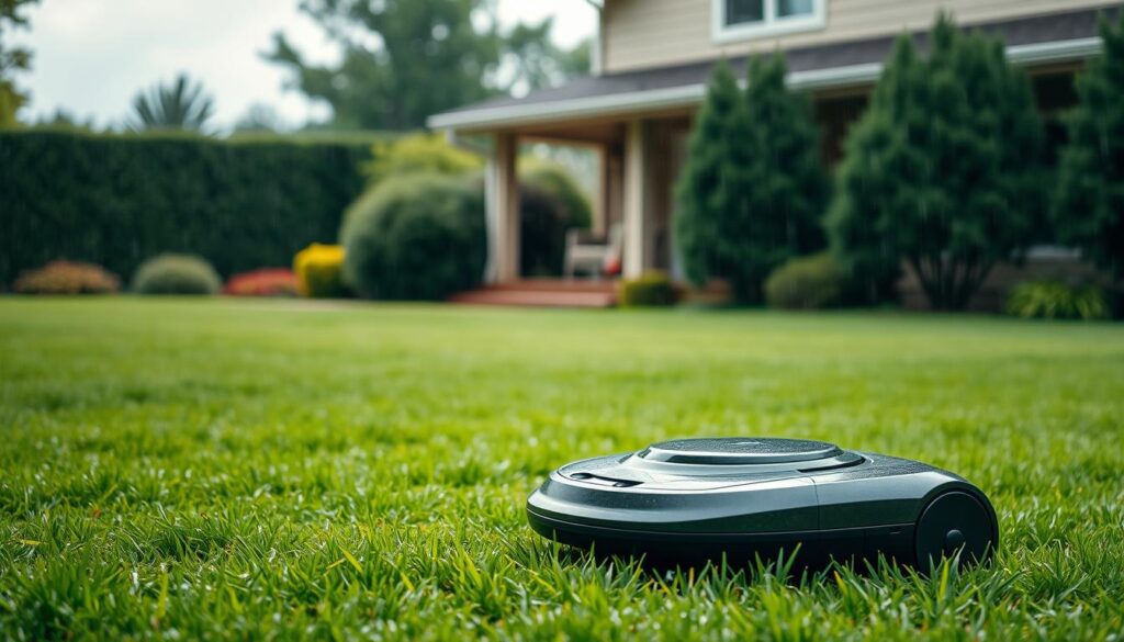 efektywność robotów koszących w deszczu efektywność robotów koszących w deszczu