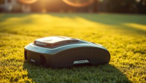 roboty koszące a praca w deszczu